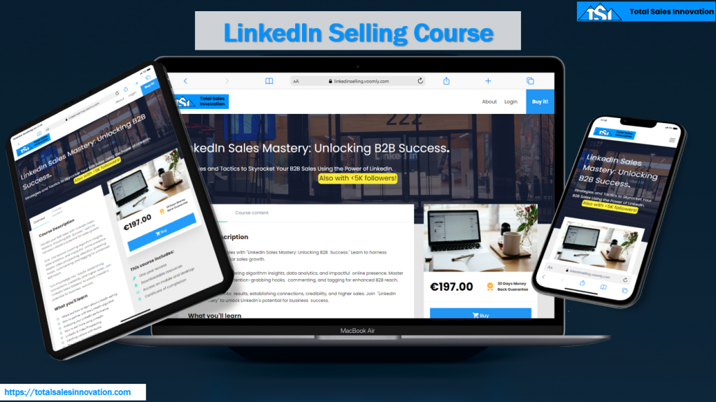 LinkedIn Selling Course Total Sales Innovation